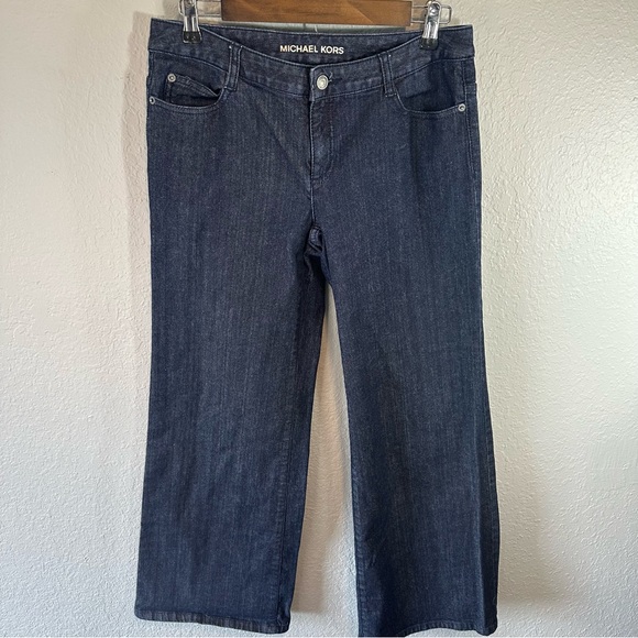 Michael Kors | Dark Wash‎ Wide Leg Denim Jeans size 8 - Picture 1 of 6